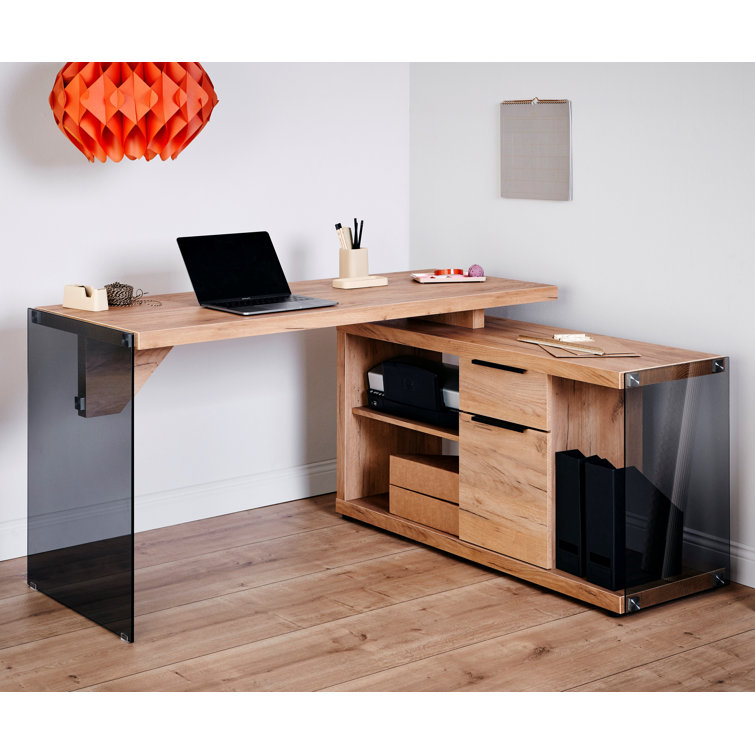 East Urban Home Reversible LShape Executive Desk & Reviews Wayfair